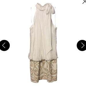 White and gold sequen dress!